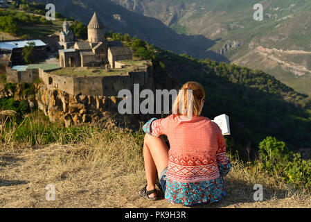 Armenia, Tatev monastery near Goris city Stock Photo