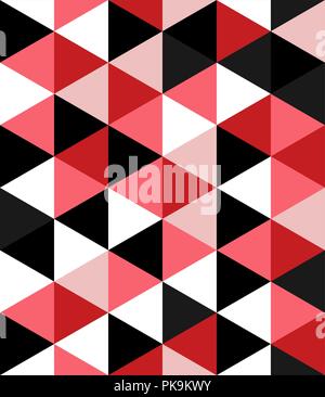 Abstract Triangle vector seamless pattern geometry texture polygonal background Stock Vector