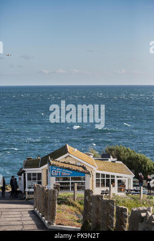 The gift shop at The Lizard, Cornwall Stock Photo