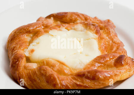Cheese danish on plate - USA Stock Photo