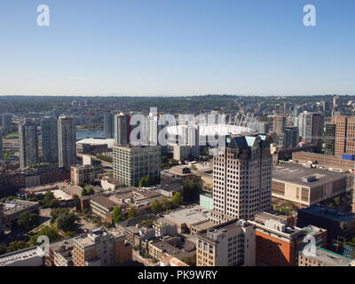 Downtown Vancouver Cityscape from Vancouver Lookout Stock Photo