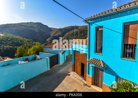 The smurf village close to Ronda - Andalucia, Spain Stock Photo