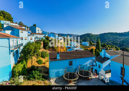 The smurf village close to Ronda - Andalucia, Spain Stock Photo