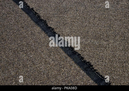 Fabric suit, tweed beige-brown of wool. Stock Photo