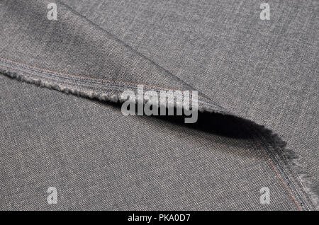Fabric costume, melange gray of wool. Stock Photo