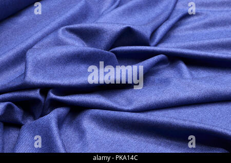 Fabric suit blue from silk and cashmere Stock Photo