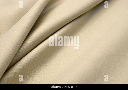 Cotton fabric, light beige, melange Stock Photo