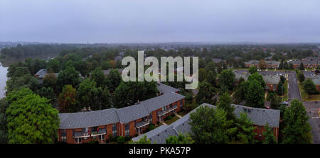 View of the sleeping area from panorama from a height Stock Photo