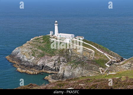 South Stack Lighthouse, Anglesey, North Wales, United Kingdom Stock Photo