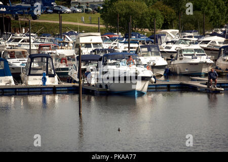 Boats at Naburn Marina on a sunny day in York, England Stock Photo - Alamy