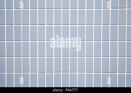 Blue tile wall background Stock Photo