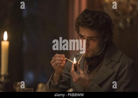 Mary Shelley Year : 2017 USA / UK Director : Haifaa Al-Mansour Douglas Booth Stock Photo