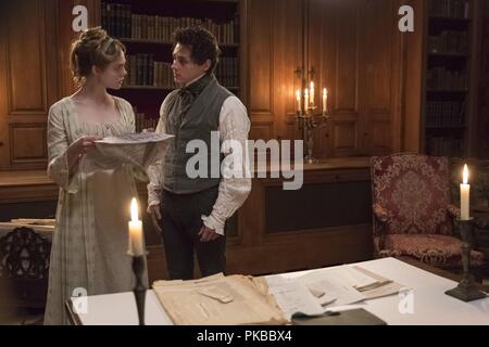 Mary Shelley Year : 2017 USA / UK Director : Haifaa Al-Mansour Elle Fanning, Douglas Booth Stock Photo