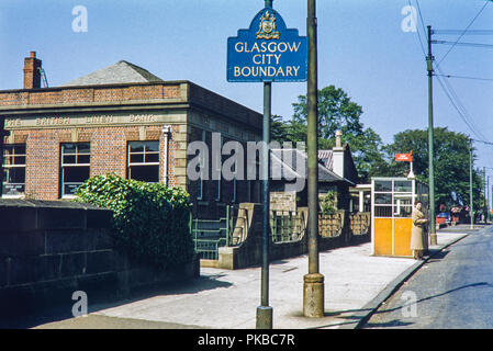 The British Linen Bank just inside the Glasgow City Boundary. Image taken on 9th June 1956