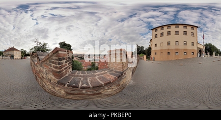 360 degree panoramic view of 5 Aug 2008 Prague Castle B