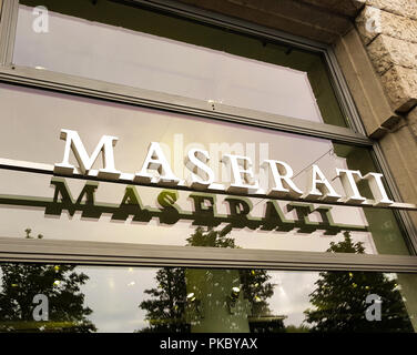 Maserati store in Zurich, Switzerland.