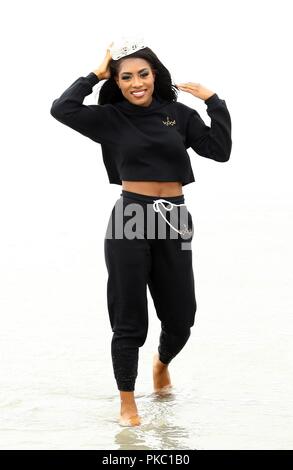 Atlantic City, NJ, USA. 10th Sep, 2018. Miss America 2019 Nia Franklin at a public appearance for Miss America 2019 Takes the Annual Toe Dip in the Atlantic Ocean, The Boardwalk, Atlantic City, NJ September 10, 2018. Credit: MORA/Everett Collection/Alamy Live News Stock Photo