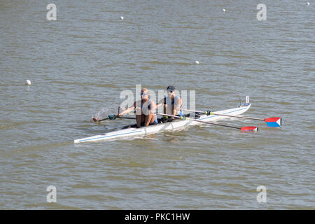 Plovdiv, Bulgaria, Wednesday, 12th September 2018. FISA, World Rowing Championships, Event Signage,    © Peter SPURRIER, Credit: Peter SPURRIER/Alamy Live News Stock Photo