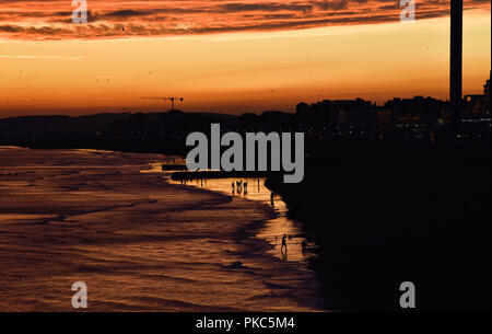 Brighton Uk 12th September 2018 - Uk Weather: A Beautiful Sunset Over 