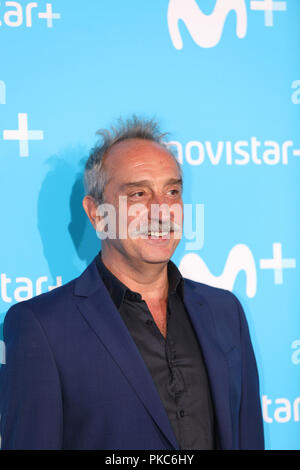Madrid, Spain. September 11, 2018 - Madrid, Spain - The Upfront of Movistar + has been inaugurated with a blue carpet through which the main protagonists of the contents of the platform have passed. Faces of sport, fiction and entertainment have come together in the event that opens the new season of Movistar+ Credit: Jesús Hellin/Alamy Live News Stock Photo