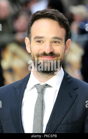 London, UK. 12th Sep 2018. Charlie Cox, King of Thieves - World Premiere, Leicester Square, London, UK, 12 September 2018, Photo by Richard Goldschmidt Credit: Rich Gold/Alamy Live News Stock Photo