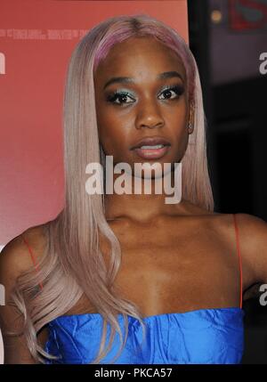 Los Angeles, CA, USA. 12th Sep, 2018. Abra at arrivals for ASSASSINATION NATION Premiere, ArcLight Hollywood, Los Angeles, CA September 12, 2018. Credit: Elizabeth Goodenough/Everett Collection/Alamy Live News Stock Photo