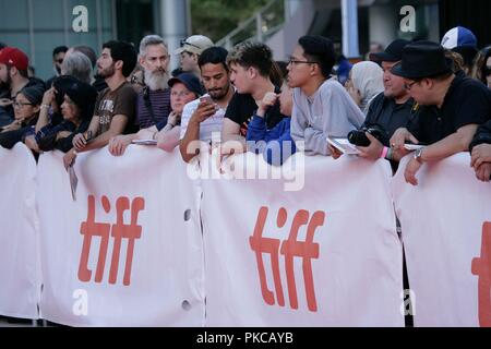 Toronto, Canada. 12th Sep, 2018. Atmosphere at arrivals for WHAT THEY HAD Premiere at Toronto International Film Festival 2018, Roy Thomson Hall, Toronto, Canada September 12, 2018. Credit: JA/Everett Collection/Alamy Live News Stock Photo