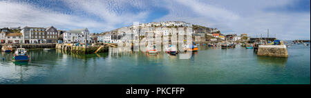 Inner Harbour, Mevagissey, Cornwall Stock Photo