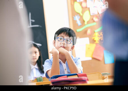Elementary school students in the classroom Stock Photo