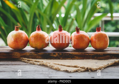 Fresh Pomegranate fruits Stock Photo