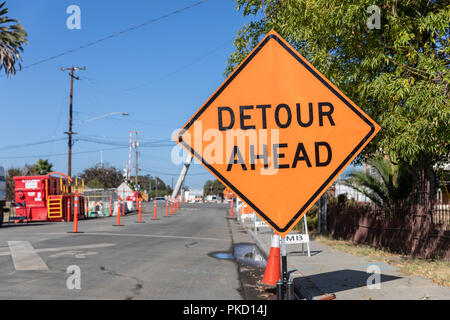 【激安通販 オンラインショップ】日用品 detour-ahead-sign-santa-clara- アンティーク雑貨
