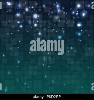 Abstract dark background. Glowing dots. Vector illustration. Stock Vector