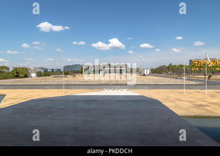 Ramp at Planalto Palace with Three Branches Square view - Brasilia, Distrito Federal, Brazil Stock Photo
