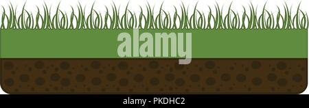 Isolated pixelated grass icon. Vector illustration design Stock Vector