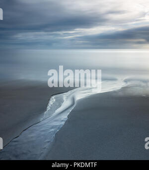 Serene Seascape, Pentewan Sands, Cornwall Stock Photo