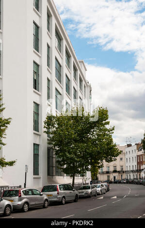 Mornington Crescent & the old art deco Carreras Cigarette Factory in Camden. Stock Photo