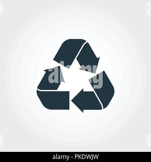 Renewable icon. Monochrome style design from collection. UI. Pixel perfect simple pictogram renewable icon. Web design, apps, software, print usage. Stock Vector