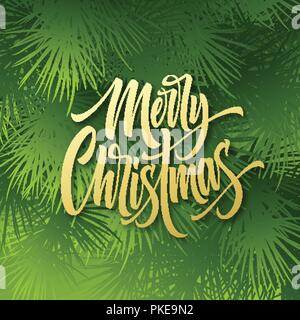 Leaves Of Merry Christmas Design Stock Vector Image & Art - Alamy