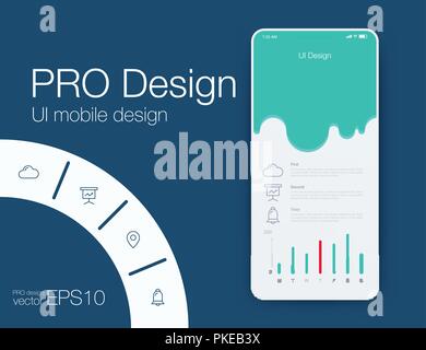 Vector Illustration of screens and web concept. Interface UX, UI GUI screen template for web site banners. Sign up Stock Vector