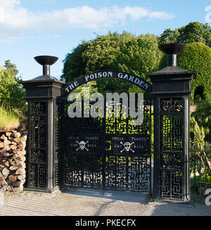 Poison Garden At Alnwick Garden Northumberland England Uk Stock