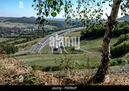 Highway Bridge near Prackovice, Czech Republic Stock Photo