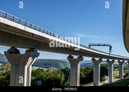 Highway Bridge near Prackovice, Czech Republic Stock Photo