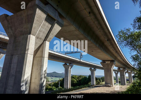 Highway Bridge near Prackovice, Czech Republic Stock Photo