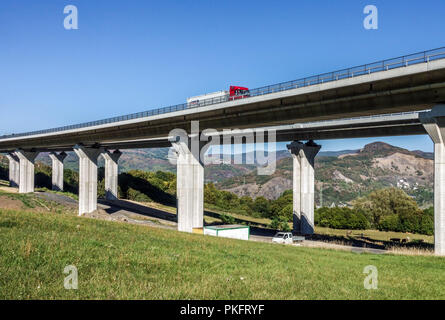 Highway Bridge near Prackovice, Czech Republic Stock Photo