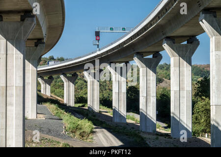 Highway Bridge near Prackovice, Czech Republic Stock Photo