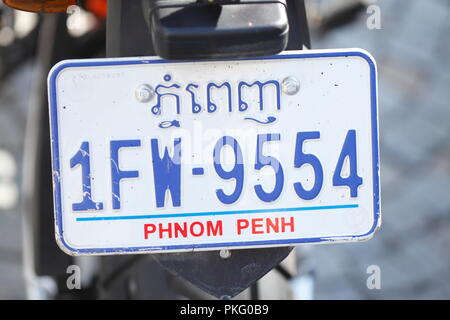 Number plate Phnom Penh, Cambodia Stock Photo - Alamy