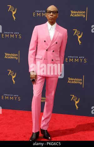 Los Angeles, CA, USA. 9th Sep, 2018. LOS ANGELES - SEP 9: Rupaul at the 2018 Creative Arts Emmy Awards - Day 2 - Arrivals at the Microsoft Theater on September 9, 2018 in Los Angeles, CA at arrivals for Primetime Emmy Awards: Creative Arts Awards - SUN, Microsoft Theater, Los Angeles, CA September 9, 2018. Credit: Priscilla Grant/Everett Collection/Alamy Live News Stock Photo