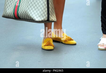 Milan, Italy. 13th September 2018. Milan, Rodrigo Alves arrives in the  center Rodrigo Alves, the human Ken known to the general public for  having undergone many plastic surgery throughout the body, arrives