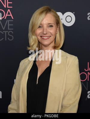 Westwood Village, USA. 13th Sep, 2018. Lisa Kudrow attends the Los Angeles premiere of HBO's 'Jane Fonda in Five Acts' at the Hammer Museum in Westwood Village, California on September 13, 2018. Credit: The Photo Access/Alamy Live News Stock Photo