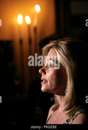 14th Sept 2018. ***FILE PHOTO*** Marine Mazzie Has Passed Away at The Age Of 57. Photo taken: Marin Mazzie attending the After Party for the Opening Night Broadway Performance for ENRON at the Red Eye Grill Restaurant, New York City. April 27, 2010 Credit: Walter McBride/MediaPunch Credit: MediaPunch Inc/Alamy Live News Stock Photo